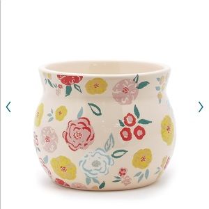 Sonoma floral pedestal candle holder
